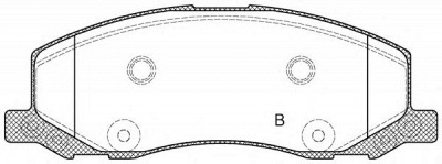 OPEN PARTS bpa138602 -  Комплект тормозных колодок, дисковый тормоз